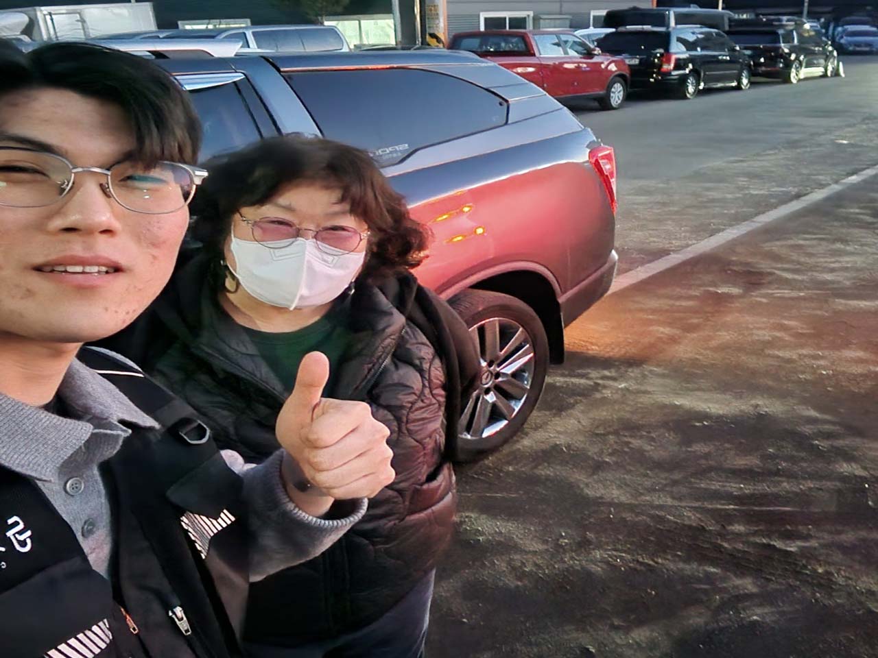 렉스턴 스포츠 중고차 다시 방문해 만족스럽게!